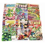 MARVEL; a collection of 'The Avengers' and 'The Mighty Thor' comics, US and British issue.Additional
