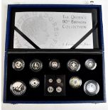 A 'The Queen's 80th Birthday Collection A Celebration in Silver' coin set for 2006, including Maundy