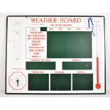 A vintage weather board sign, 61 x 77cm.