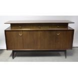 A G-Plan C1950s teak Tola and Black sideboard,