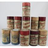 A group of Edison Phonograph cylinders to include 'Whistle it (Herbert)' etc.