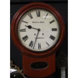 An early 20th century Morath Bros of Liverpool mahogany case wall clock,