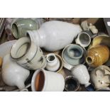 A quantity of 1970s and later art and studio pottery to include vases, bowls, jugs etc.