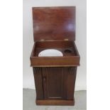 A 19th century mahogany wash stand,