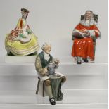 Two Royal Doulton figurines, 'The Tinsmith' HN2146, height 156cm, and 'The Judge' HN2443,