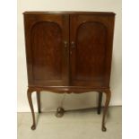 An early/mid-20th century Epstein-style mahogany drinks cabinet,