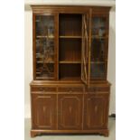 A mahogany bookcase cabinet,