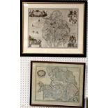 An 18th century Cumbria and Westmoria map, Vulgo, Cumberland and Westmorland,