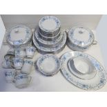 An R C Sri Lanka 'Anthea' part dinner service to include a tureen, side plates, soup bowls,