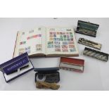 A mixed lot to include fountain pens, harmonicas to include Hohner Chromonika 1 and Elegia examples,