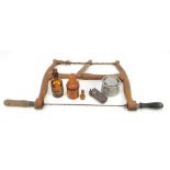 A small group of collector's items comprising Victorian treen mercury dropper and cased clear