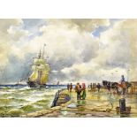 GEORGE HAMILTON CONSTANTINE (1878-1967); watercolour, 'The Coming Storm', signed and titled, 24 x