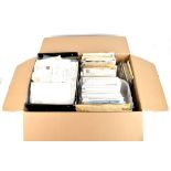 GREAT BRITAIN; a large carton of covers and postal history from Victorian, WWI census, some First