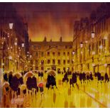 PETER RODGERS; watercolour on paper, ‘Milson St Shoppers, Bath’, signed lower left, 40 x 40cm,