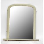 A Victorian painted overmantel mirror, 104 x 100cm.Additional InformationThe mirror has been