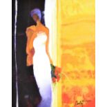 EMILE BELLET; a signed limited edition 'Promenade' giclée print, 13/450, 65 x 42cm.