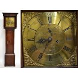 GABRIEL SMITH OF CHESTER; an 18th century oak cased eight day longcase clock, the brass dial set