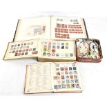 WORLD; in three Old Time albums with better Great Britain from 1840 1d. black, 1902 to 1s. mint,