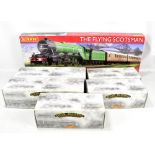HORNBY; a boxed R1167 'The Flying Scotsman' set, and five 'Steam Memories' series models including