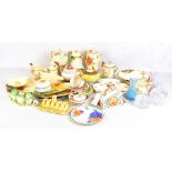 A large collection of 20th century decorative ceramics to include Clarice Cliff side plate and