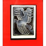 GEOFFREY KEY (born 1941); a signed limited edition print, bird in flight, signed and dated '85, 17/