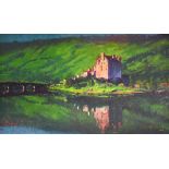 ROLF HARRIS (born 1930); signed limited edition print, 'Reflection Eilean Donan Castle', number 36/