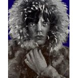 PAUL NORMANSELL; enamel paint on aluminium, 'Mick Jagger', signed lower right, 60 x 81cm, framed. (