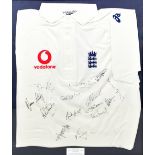 ENGLAND CRICKET; Mark Butcher's shirt from the South Africa tour 1999/2000, signed with further