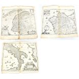 HENRICI HONDÜ; a 17th century black and white map, 'Neapolitanum Regnum', plate approx 42 x 51cm,