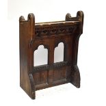 A Victorian carved oak lectern, height 115cm.