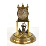 A brass anniversary clock (af).