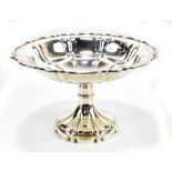 ELKINGTON & CO LTD; an Edward VII hallmarked silver pedestal bowl, height 10cm, Birmingham 1908,