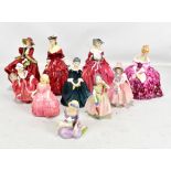 A group of ten Royal Doulton ladies to include HN1962 'Genevieve', HN2471, and HN1834, etc (10).