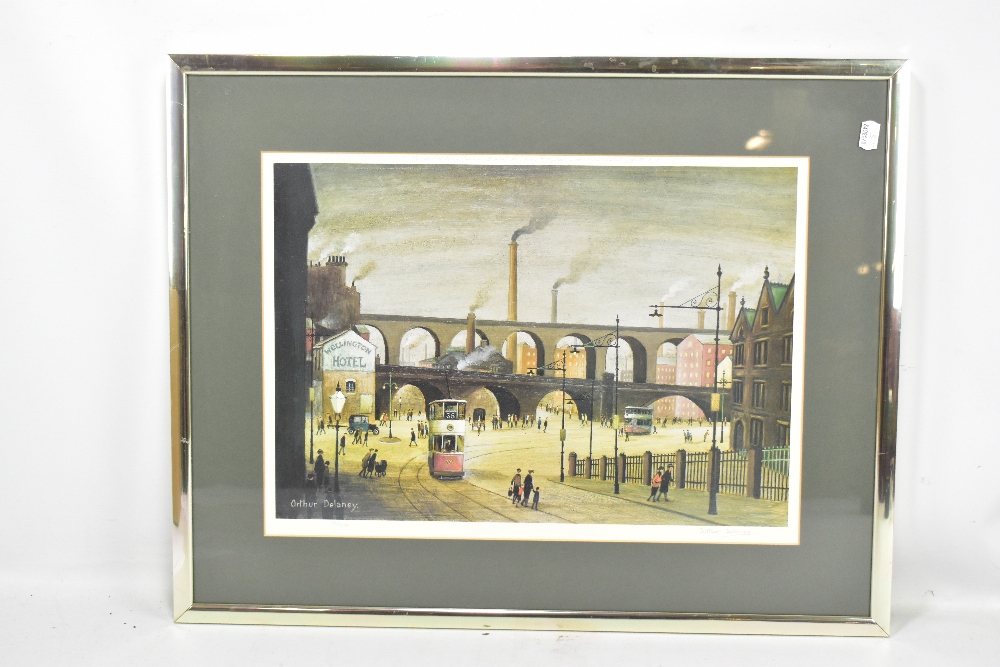 ARTHUR DELANEY (1927-1987); three pencil signed limited edition prints to include Manchester Central - Image 3 of 4