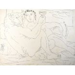 PABLO PICASSO (1881-1973); a pencil signed black and white etching from the Vollard Suite, with
