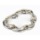 REGITZE OVERGAARD FOR GEORG JENSEN; a sterling silver infinity bracelet, impressed marks and