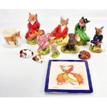 ROYALE STRATFORD; a group of animal figures with titled examples including 'Proto-type' and 'Miss