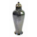 BERNARD MOORE; a high fired meiping shaped lidded jar, signed to base, height 30cm.Additional