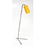 An 'Atomic' floor lamp with yellow fiberglass shade, height approx 130cm. Additional InformationBall