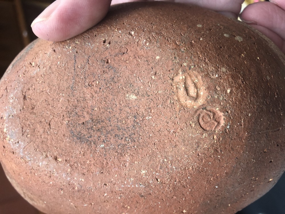 Winchcombe Pottery; an early oval slipware dish with pie crust rim and slip trailed decoration, - Image 2 of 2