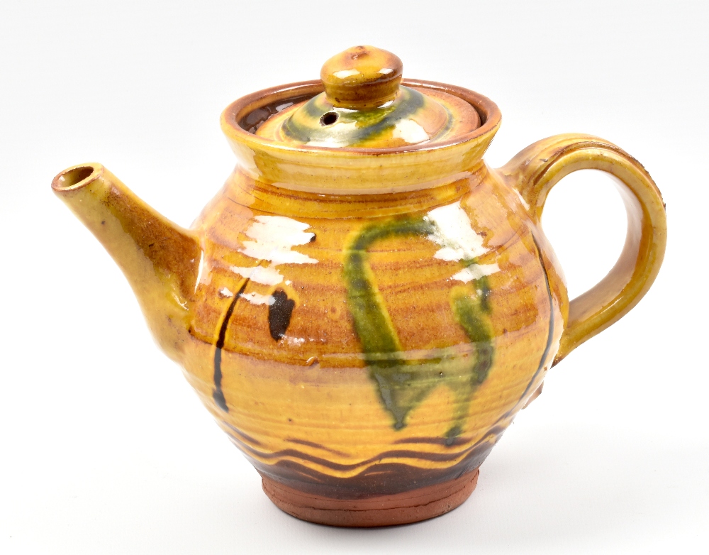 CLIVE BOWEN (born 1943); a slipware teapot, height 15.5cm. (D)Additional InformationAppears good