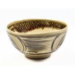 ESIAS BOSCH (1923-2010) for Wenford Bridge Pottery; a stoneware rose bowl, tenmoku and kaki