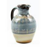 EDDIE HOPKINS (1941-2007) for Winchcombe Pottery; a large stoneware jug, impressed EH and pottery