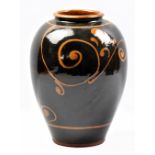 JOHN CHRISTIE (born 1947) for Pantasaph Pottery; a large slipware vase, impressed JC and pottery