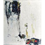 HARRY OUSEY (1915-1985); an oil on canvas, abstract study, signed, dated 25/11/64 verso, 60.5 x 50.