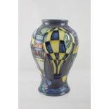 A Moorcroft pottery Balloon pattern vase, designed by Kerry Goodwin, with balloon dated '99',