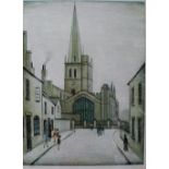 LAURENCE STEPHEN LOWRY (1887-1976); a signed limited edition print, no.