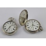 A Victorian hallmarked silver pocket watch,