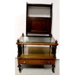 An Edwardian inlaid mahogany wall-hanging cabinet,