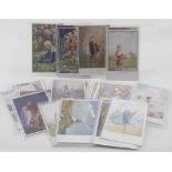 A collection of Margaret W Tarrant cards to include 'Many Happy Returns of the Day',